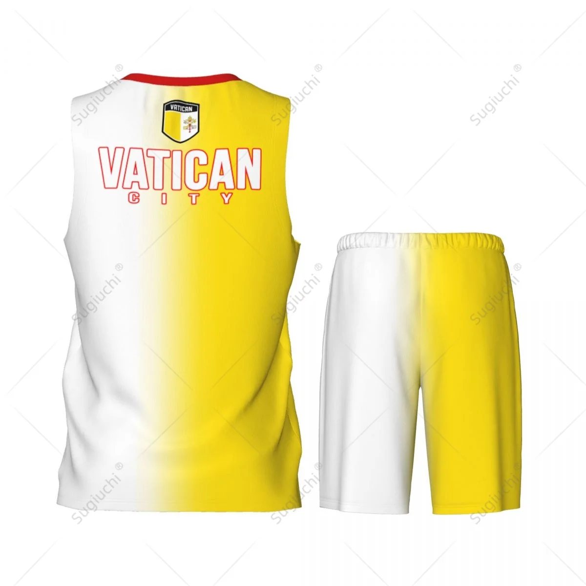 Ensemble de maillot et pantalon de basket-ball unisexe, chemise en maille, sensation de la cité du Vatican, équipe exclusive, nom personnalisé Dahber, hommes