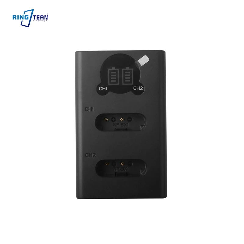 Camera Battery Charger for NP-BX1 NPBX1, Compatible with HDR-AS200V AS30 AS300 AS50 CX240 Cameras