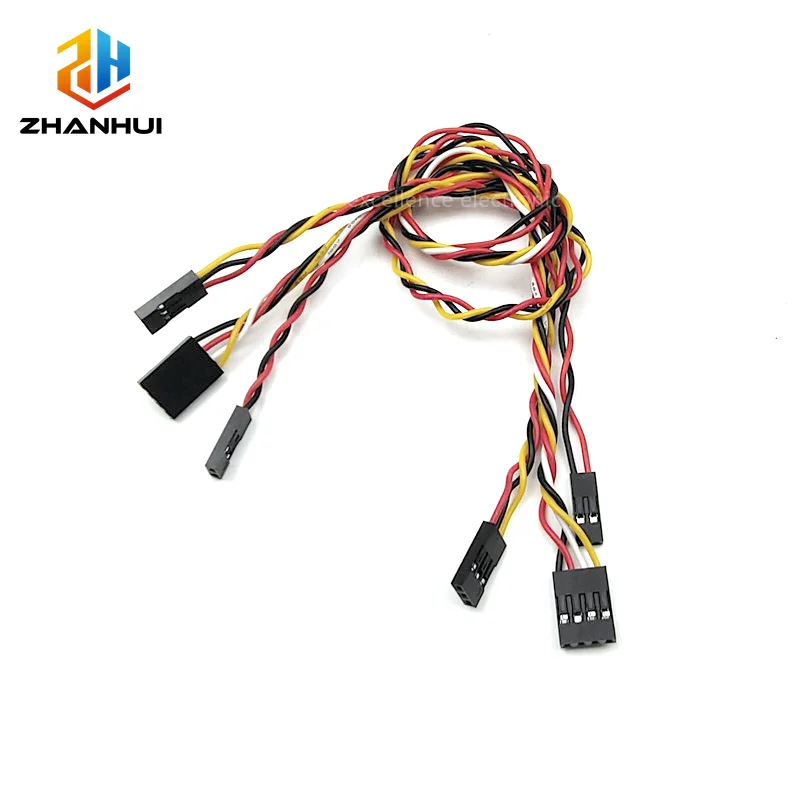 5/10PCS 2.54mm Dupont Twisted Pair Wire 2/3/4Pin Double Head Stranded Wound Terminal Cable for PCB Prototyping