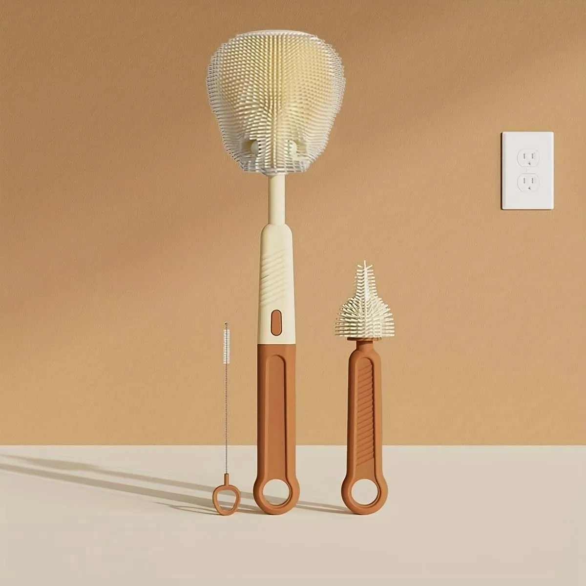 joyncleon-4-in-1-ポータブルシリコンボトルブラシセット-ベビーおしゃぶりボトル洗浄ブラシ-ストローブラシ-哺乳瓶洗浄ツール