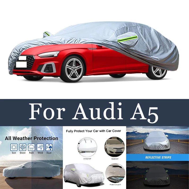 

Для Audi A5 внешний автомобильный чехол, уличная защита, полный автомобильный чехол, охлаждающий чехол, солнцезащитный козырек, водонепроницаемый, пылезащитный, автомобильные аксессуары