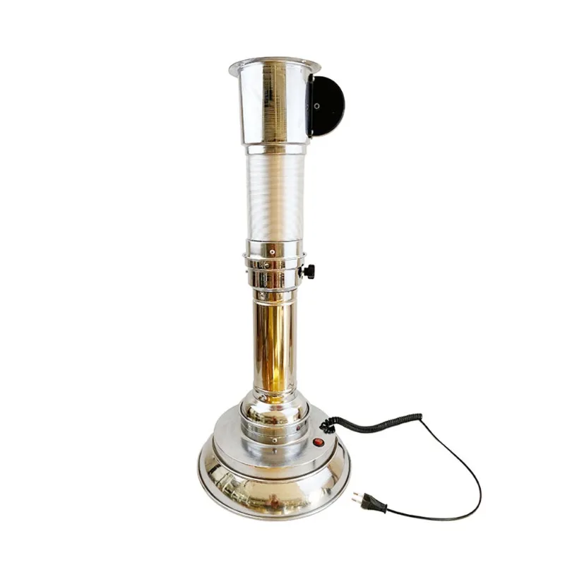 

Retractable smoking hood stretchable ventilation pipe