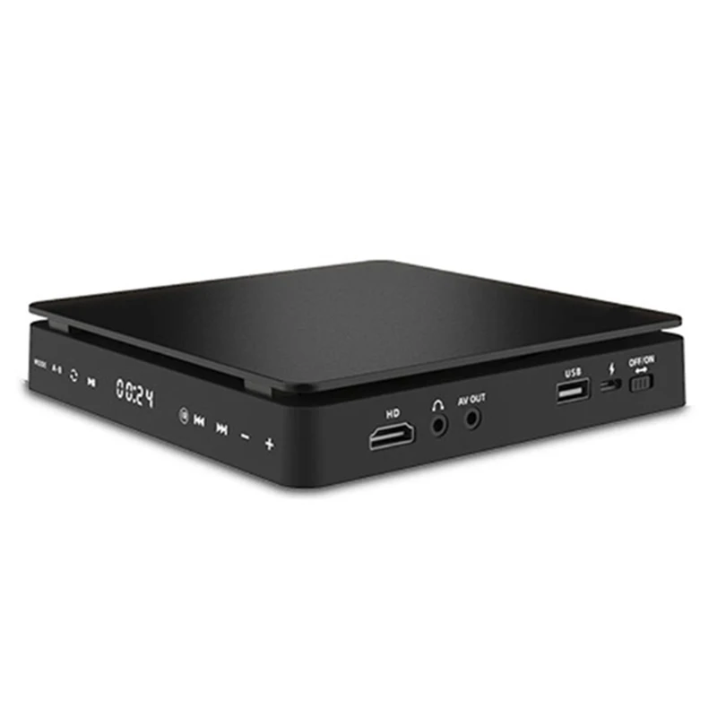 Reprodutor de dvd de alta definição, reprodutor de dvd doméstico, caixa de tv, conexão av compatível com entrada usb, plugue ue durável