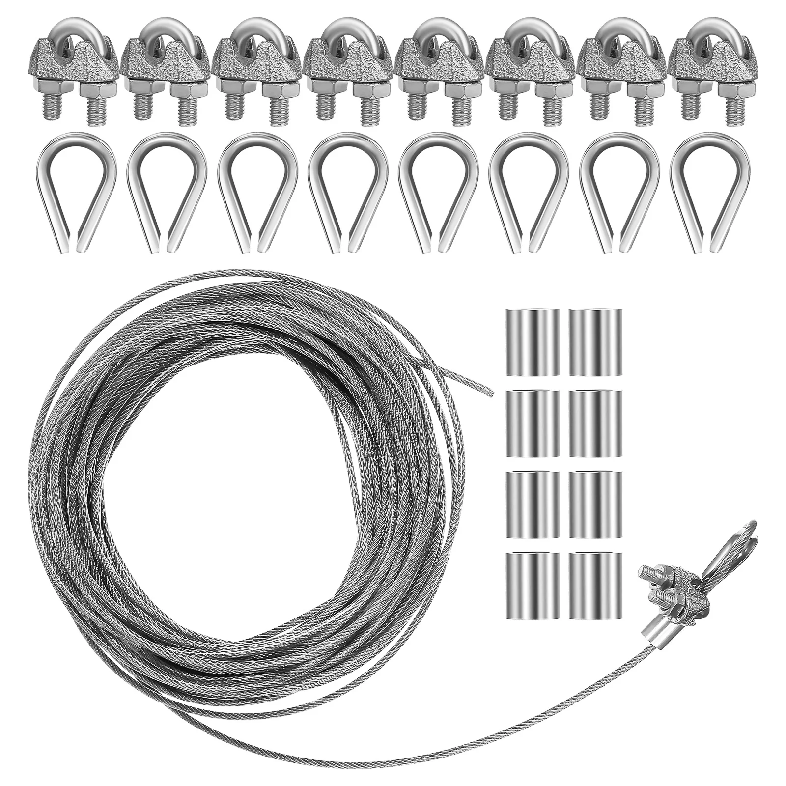 

Heavy Duty Stainless Steel Wire Rope Strong Load Capacity Wear Resistant Smooth Surface Secure Fixing Bendable Cable Rope For