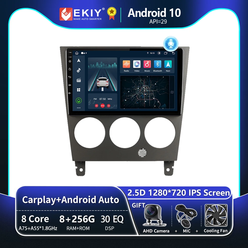 EKIY T8 Android 10 Car Radio Multimedia Player For Subaru Impreza GD GG 2002-2007 Stereo Carplay Auto Navigation GPS 2DIN No DVD