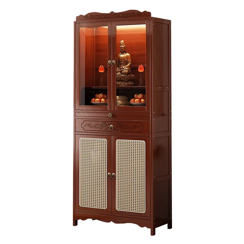 Chinese vertical cabinet, non-solid wood Buddhist cabinet, table incense counter