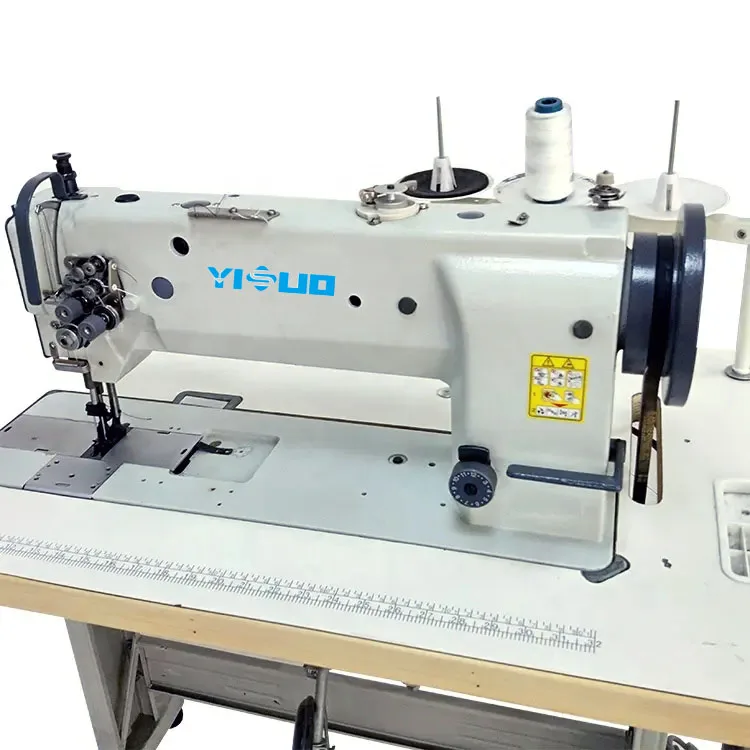 YS-6620 Double  long arm compound feed flat bed industrial sewing machine for leather sofa Suitable for thick materials