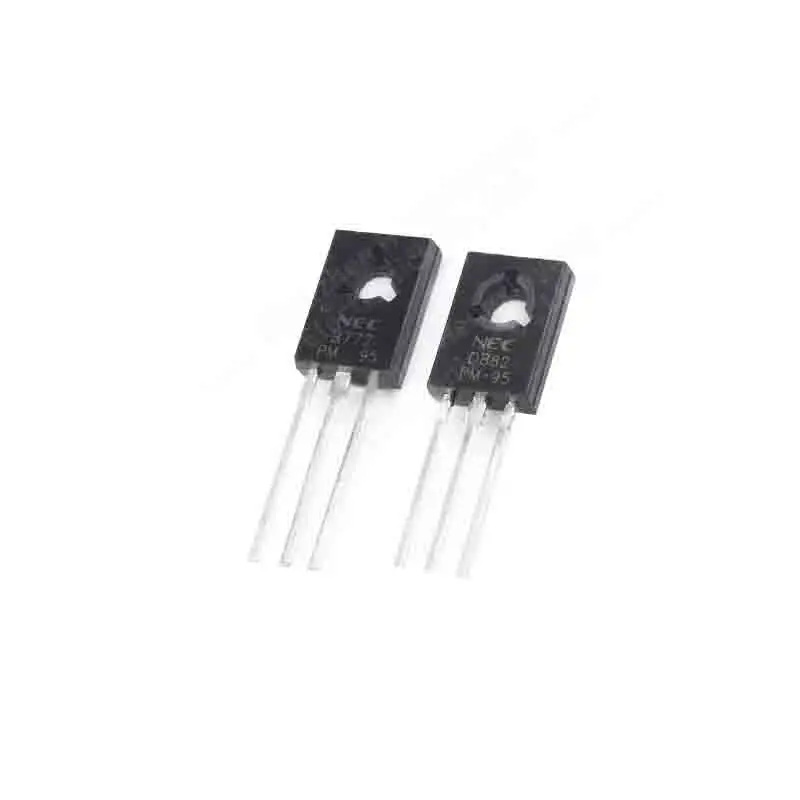 50pcs/lot 2SD882 2SB772 D882 B772 TO-126 882 772 NPN medium power Transistor
