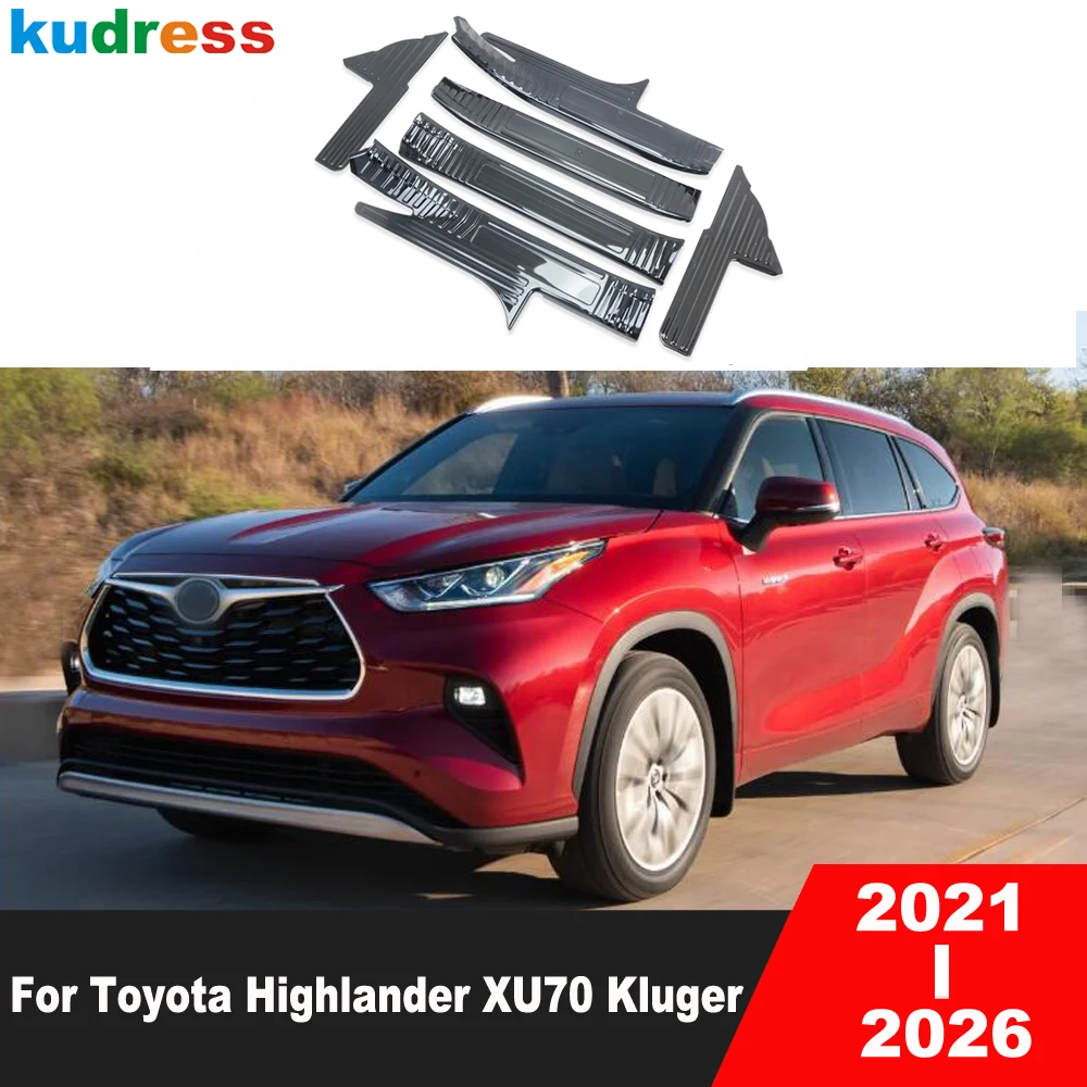Für Toyota Highlander XU70 Kluger Hybrid 2021-2026 Stahl-Einstiegsleisten Schutzabdeckung Zierleiste Willkommenspedal-Schutz Zubehör