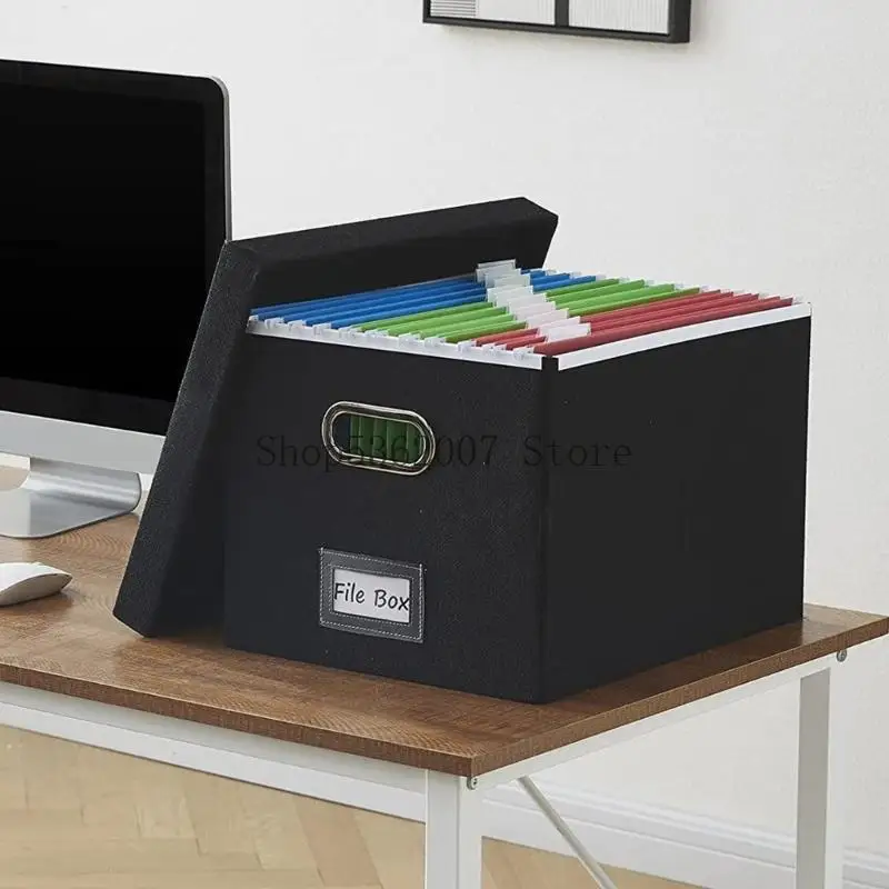 Datei mit Deckelstaubdateikästchen Falten Sie Dokument Box Dokument Speicherbox 40JB