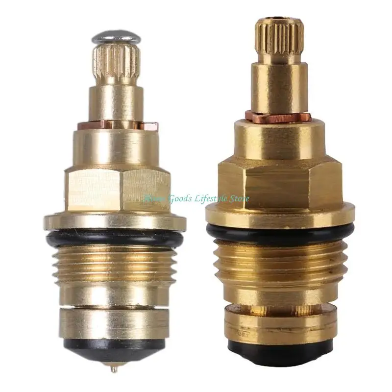 Brass Slow Opening Spool Faucet Cartridge Valves Core Replacement Faucet Hot And Cold Water Spool Faucet Repair Parts