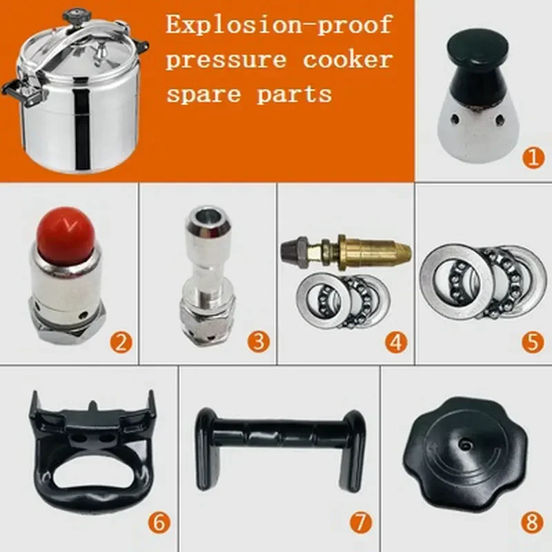 1PC Commercial Pressure Cooker Copper Rod Knob Switch Copper Shaft Screw Copper Sleeve Screw Bearing Matching Assembly