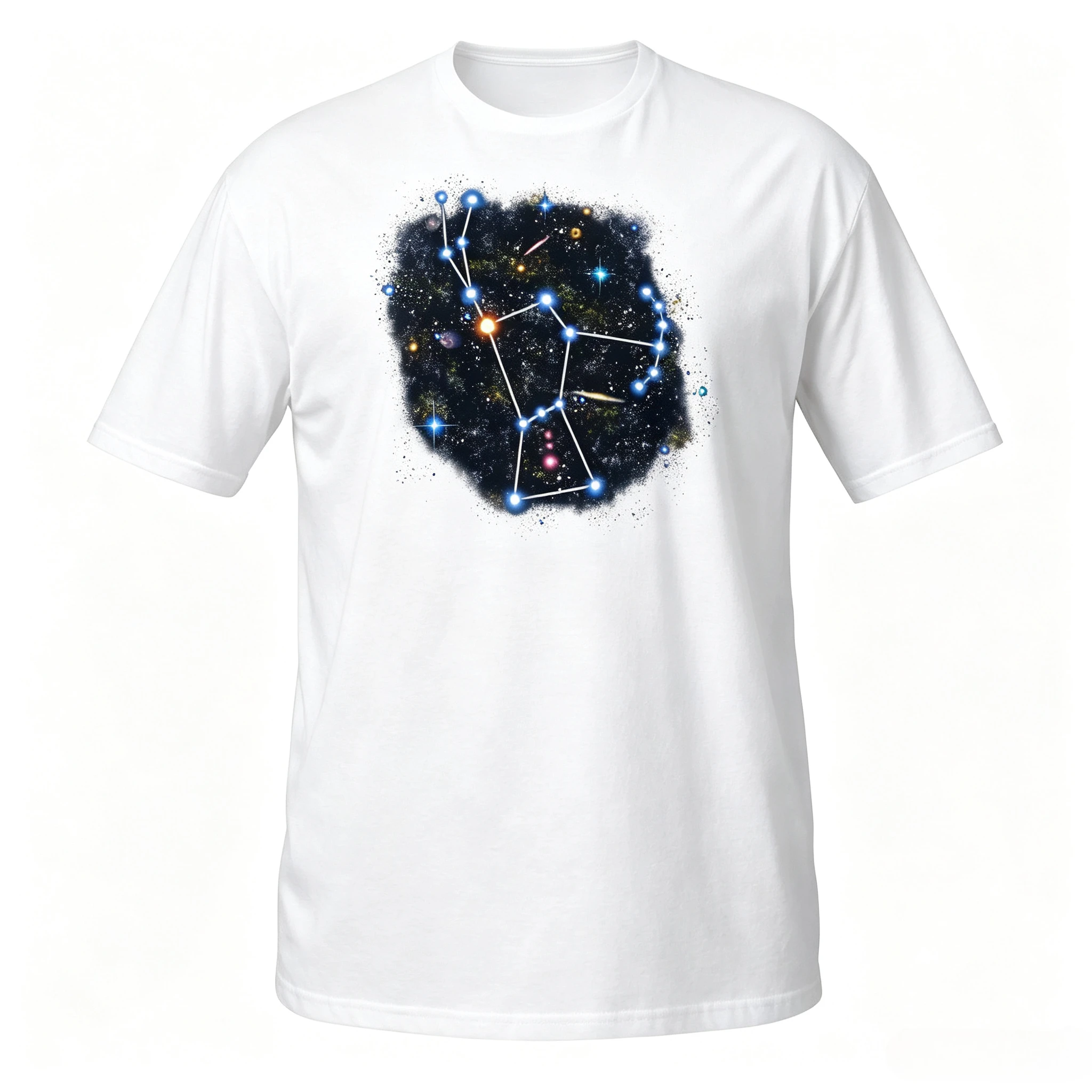 SkeptikWorld Men's Orion Constellation T-SHIRT Graphic T Shirts Retro Streetwear High-quality Crew-neck Short-sleeved Men's Tee