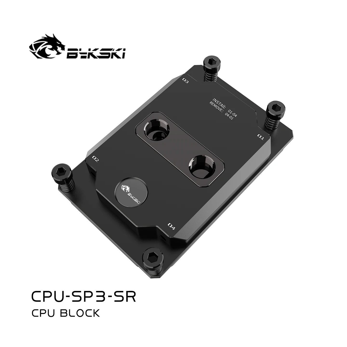 Bykski CPU Water Block Use for Rectangle AMD TR4 / SP5 AI Server Processor / Full Metal PC Cooling Copper Radiator CPU-SP3-SR