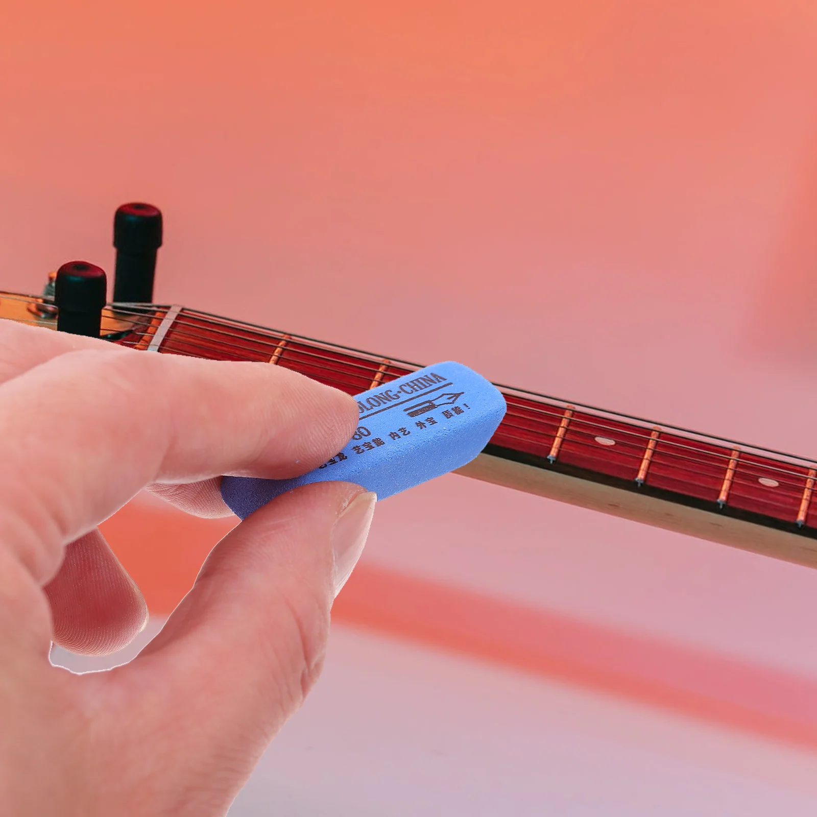 

10pcs Rust Stick Guitar Fret Polishing Eraser String Cleaner Maintenance Fret Polishing Eraser Kit Blue Frets Tools