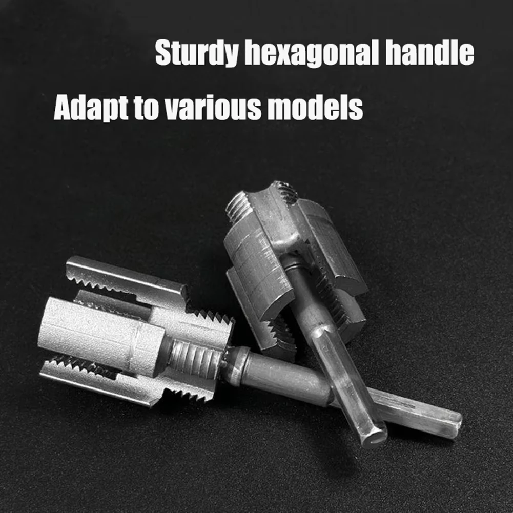 Integrated Internal & External Pipe Threading Tool Dual-Function Pipe PVC Pipe Thread Cutting Tool for 1/2'' 3/4'' Pipes