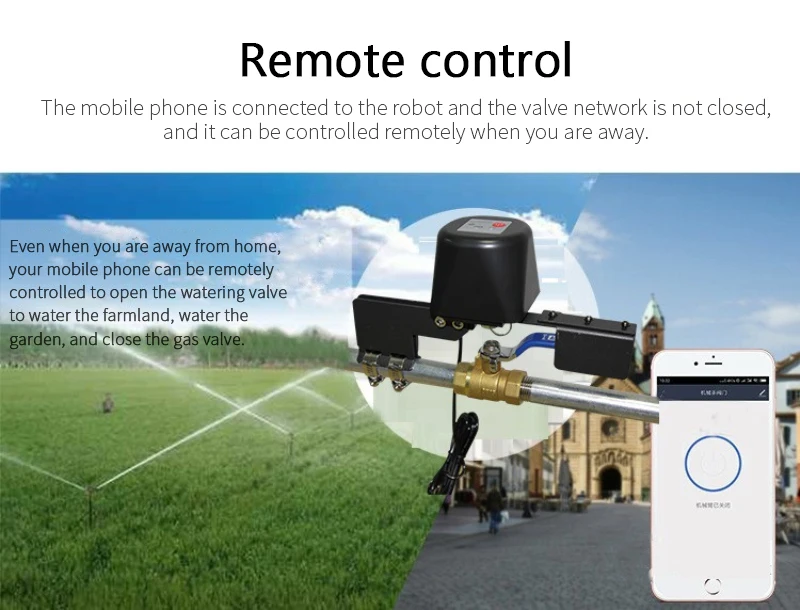 Контроллер клапана Wi-Fi Tuya, контроллер с автоматическим выключением для защиты сада и водных хозяйств, для планшета Xiaomi, Alexa Google Home