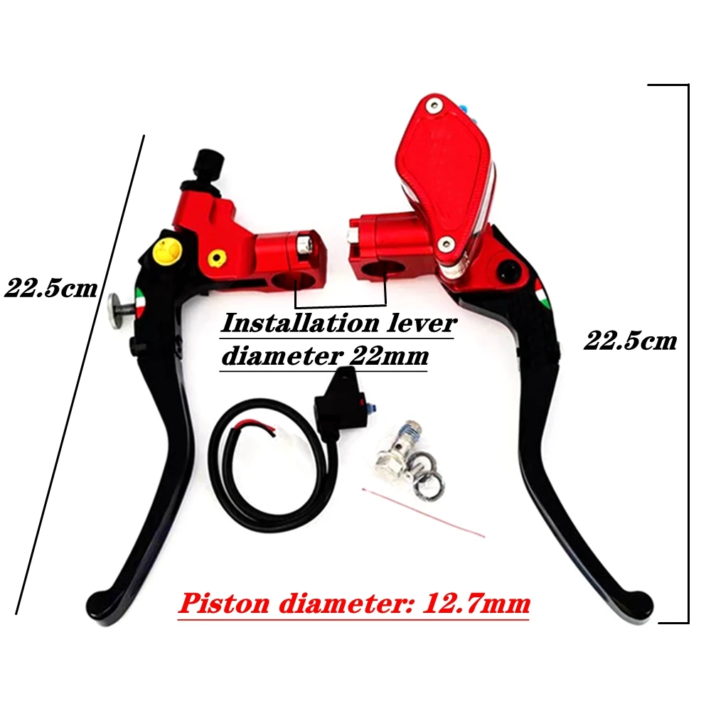 CNC 12.7 RCS دراجة نارية الفرامل الهيدروليكية أسطوانة رئيسية مخلب رافعة 22 مللي متر العالمي موتو سباق الترابية دراجة الرياضة الدراجة E-سكوتر
