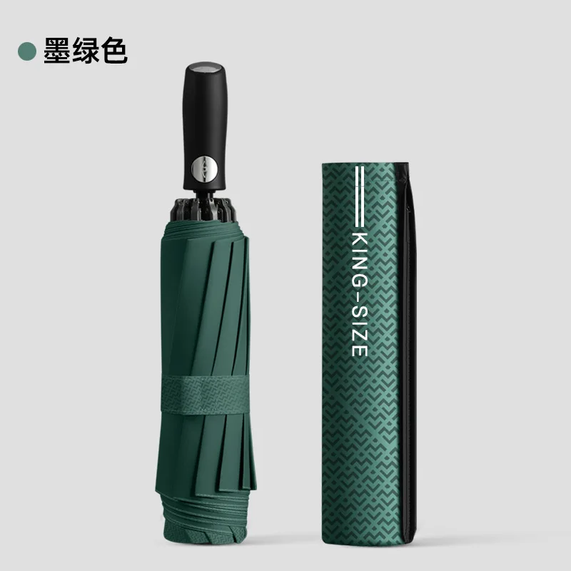 Reverse Automatic Umbrella, Windproof Sun and Rain,Pattern 3 Fold Business Double Enlarged and Thickened Umbrellas for Men Woman