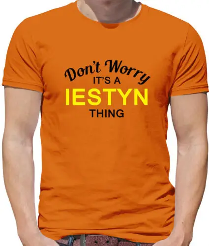 Don'T Worry It's A Iestyn Sache Herren T - Shirt - Familienname Eigener Name