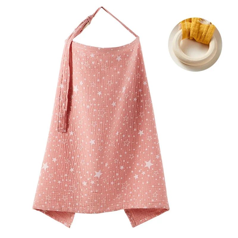 Breastfeeding Cover Up Scarf Nursing Shawl for Women Anti Peep Nursing Cloak Portable Feeding Bib for Moms