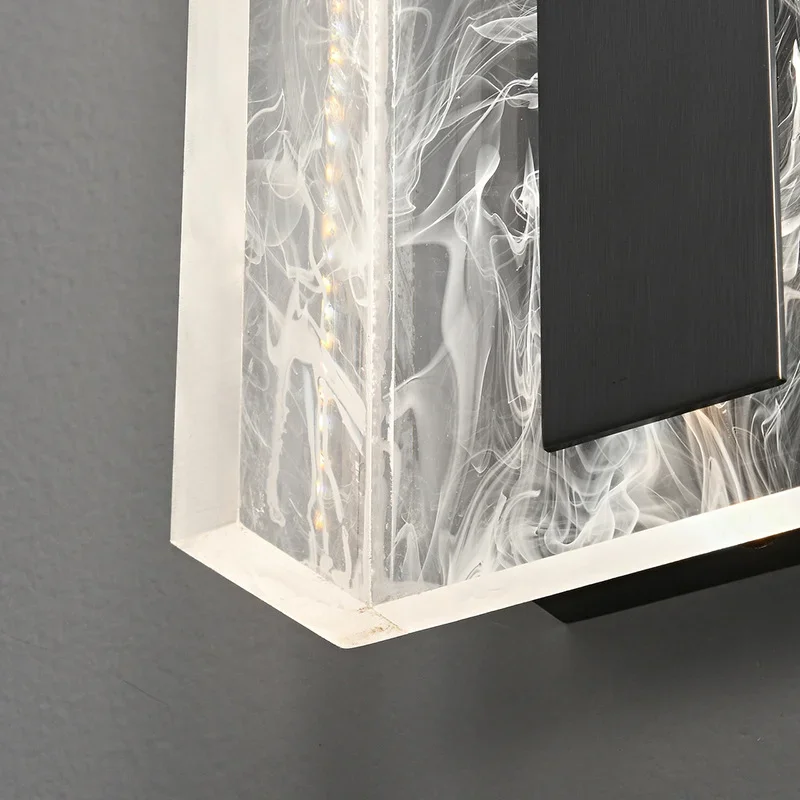 Lampada da parete interamente in rame di lusso nordico leggero, lampada da comodino per camera da letto, lampada da parete moderna e semplice per corridoio