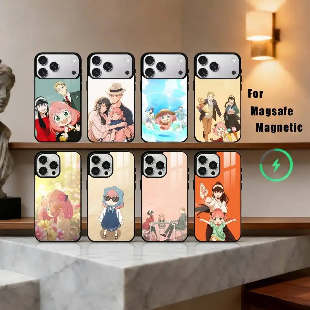 

S-Spy X F-Family-Y A-Anime Phone Case For iPhone 17,16,15,14,13,12,Plus,Pro,Max for Magsafe Magnetic Wireless Charging