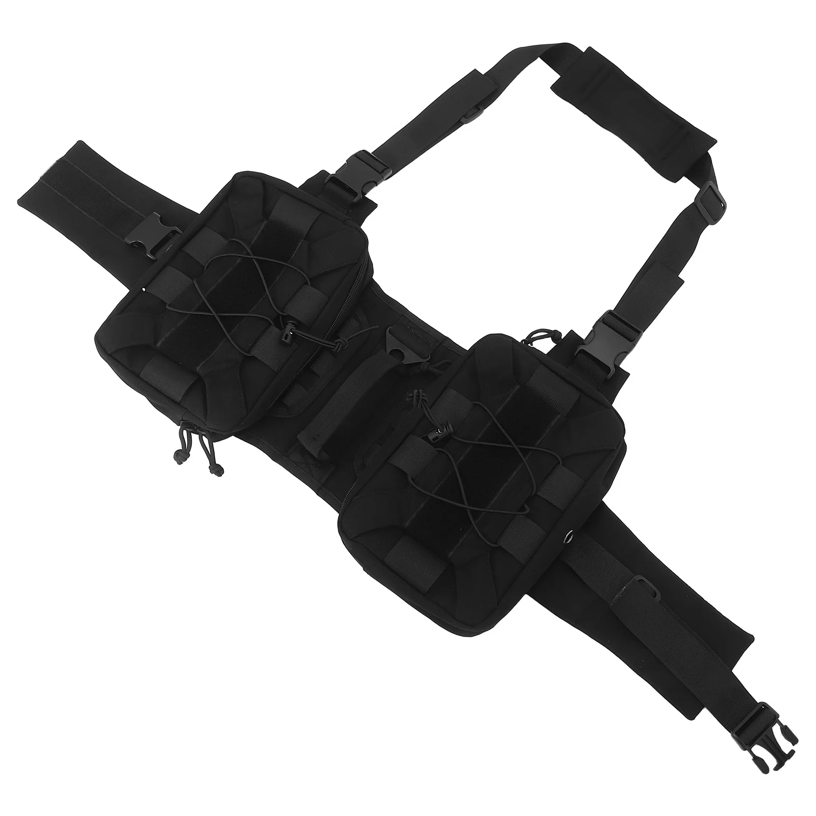 

Large Dog Saddle Bag Nylon Backpack With Side Pockets Adjustable Hiking Hunting Carrier For Medium Large Breeds - Dog