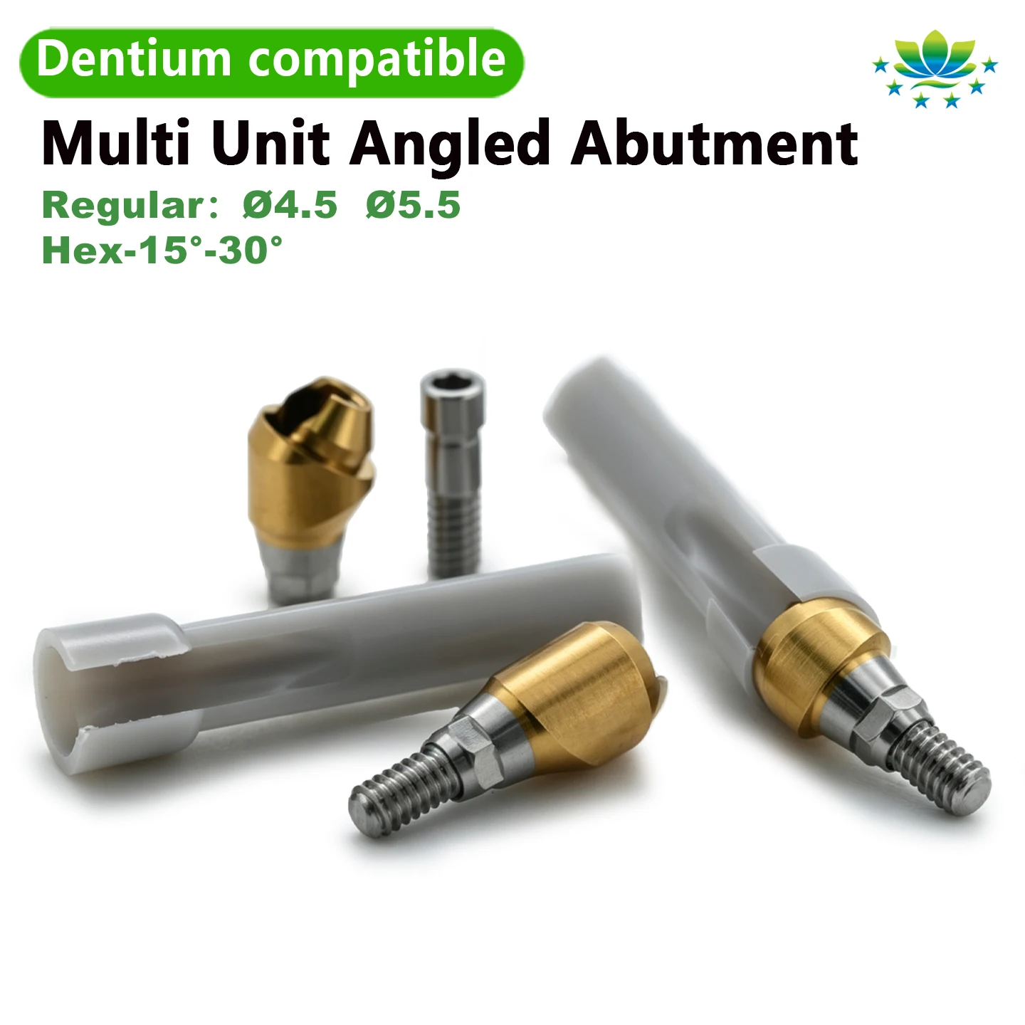 For Dentium Multi Unit Angled Abutment Titanium 15° 30° for Dental Lab OEM ODM Immediate Loading Factory Direct Sale Fast Ship