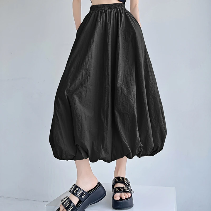 Ladies Cute Aesthetic Midi Flower Bud Skirt Women Clothing Female Summer Fashion Casual Sexy Girls Kawaii Long Skirts VAL1358 2