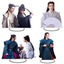 Chinese Drama Word of Honor Shan He Ling Acrylic Stand Wen Kexing, Zhou Zishu Characters Model Plate Holder Standing Sign