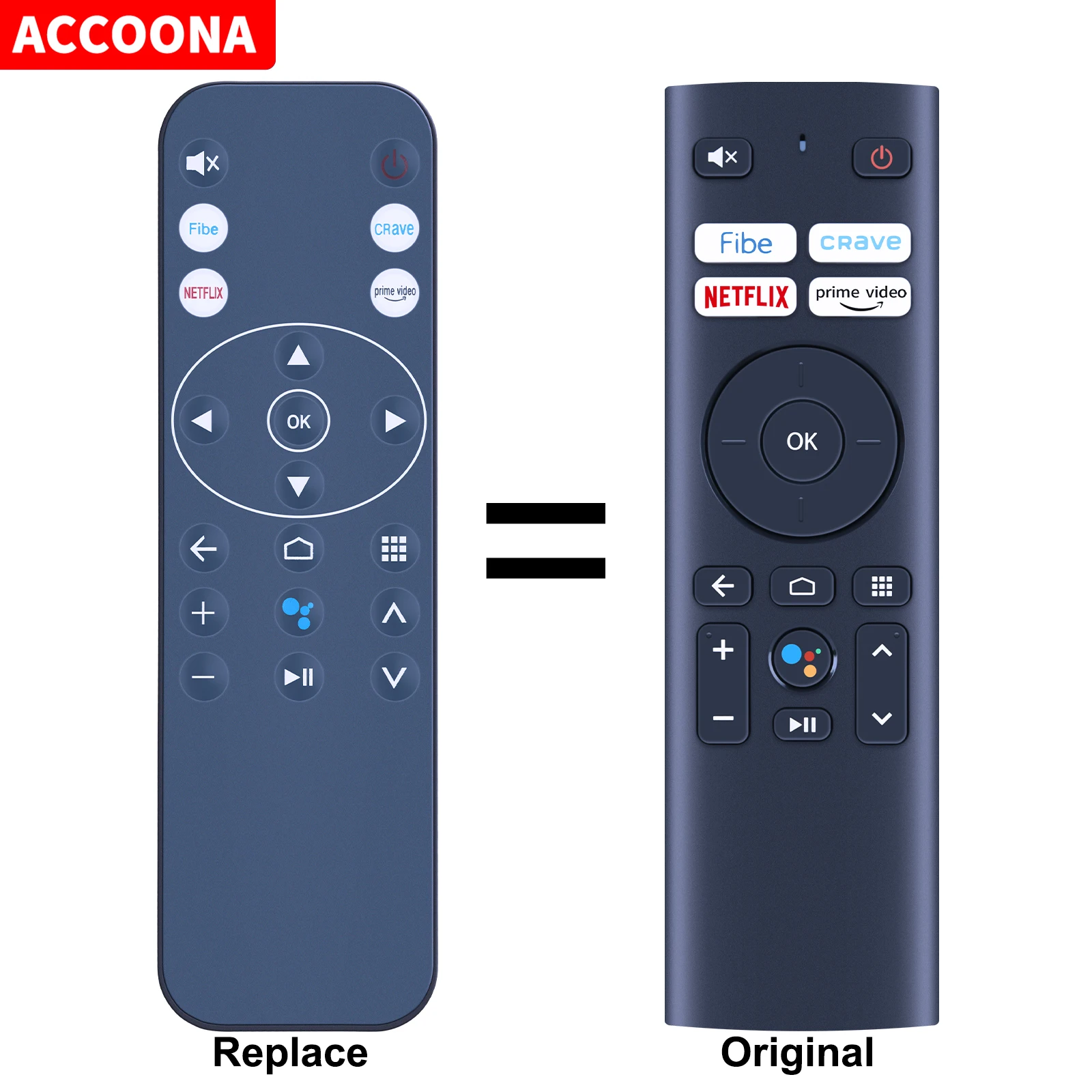 Voice Remote control RC4262001/01R for Bell Streamer TV