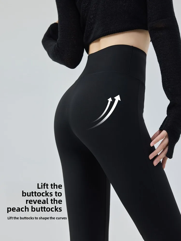 Pantaloni da yoga a vita alta da donna Primavera Autunno Campana Bot Pilates Pantaloni in pelle arca Pantaloni lunghi da donna taglie forti Abbigliamento casual