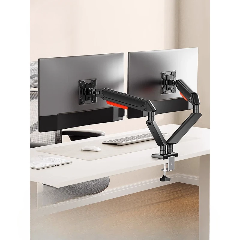 Dual screen monitor bracket, robotic arm lifting and rotating notebook 2-in-1 computer office height increase bracket