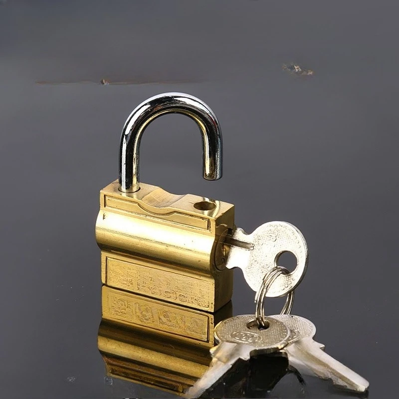 Spot supply Three-ring brand horizontal opening padlock, small lock opening lock, one key opening multiple padlocks