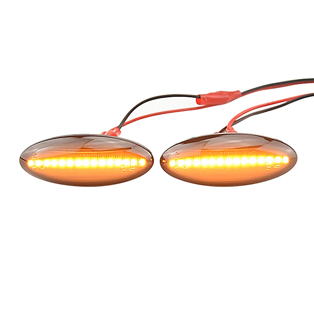 1 Pair LED Car Dynamic Side Marker Blinker Light For Toyota Yaris COROLLA Auris Mk1 E15 RAV4 Mk3 Etios Scroll Turn Signal Lamp view 3