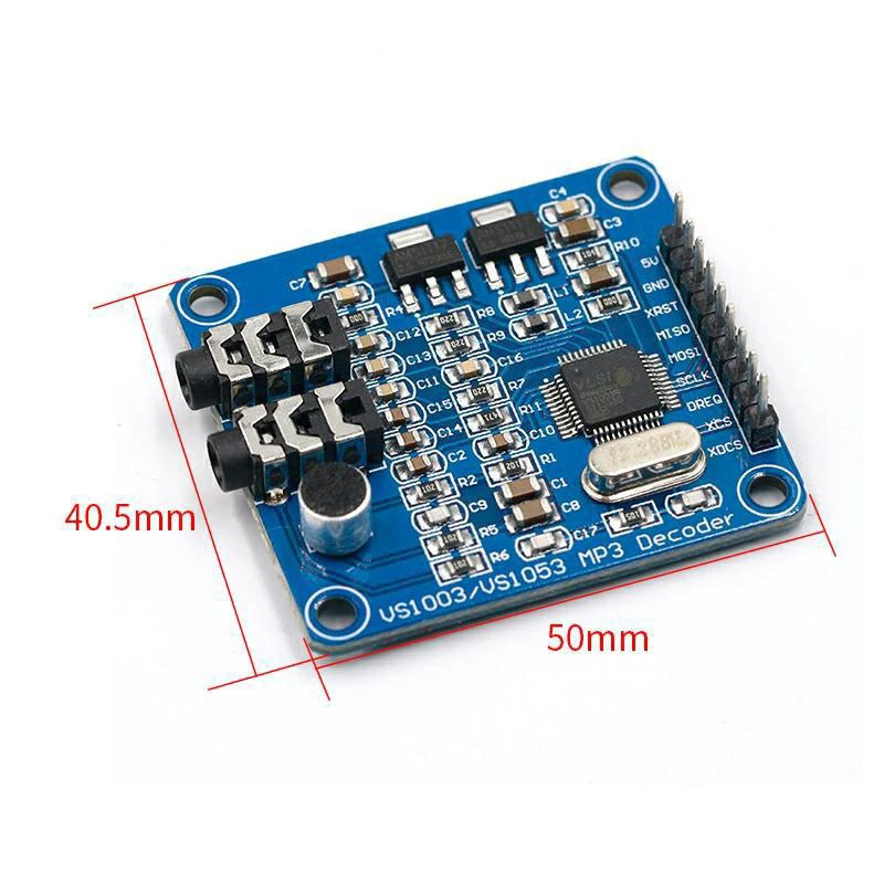 1/2/5/10/30Pcs VS1003B MP3 Decoding Module Onboard Microphone STM32 Microcontroller Development Board Accessories