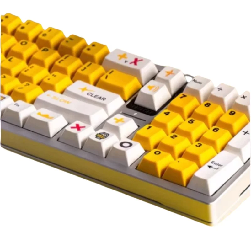 Imagem -05 - Gloryday-gmk Pbt Custom Keyboard Cap Grupo Acessórios Teclado Mecânico Original Amarelo Branco Cereja Perfil Keycaps