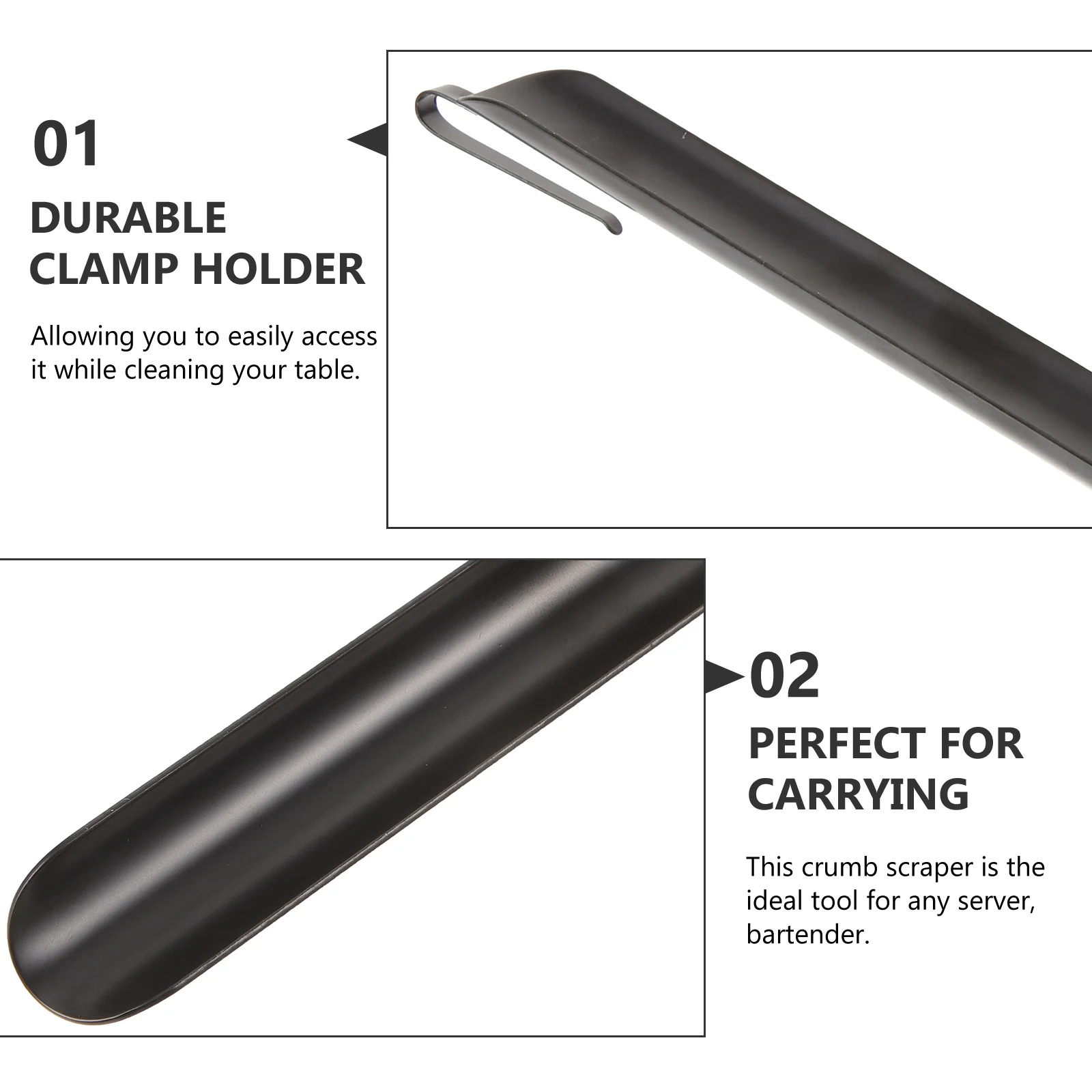 

Stainless Steel Crumb Bread Kitchen Tool Tabletop Cleaner Food Efficient Crumb Sweeper Restaurant Equipment Pastry