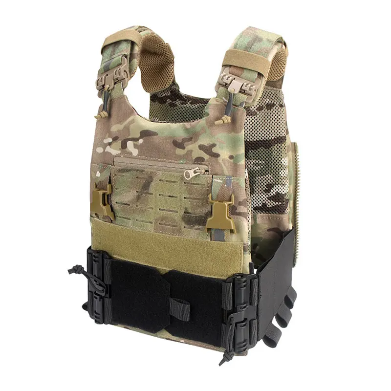 Tactical Vest Quick Remove Elastic Waist Belt JPC CPC Quick Release Buckle Molle Side Waist Belt Paintball Shooting Accessories