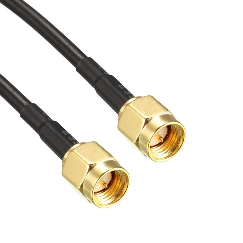 RG174 Coax Cable SMA Male To RPSMA Male Connector SMA To SMA Crimp for RG-174 Extension Copper Feeder Wire for Coax Card Antenna