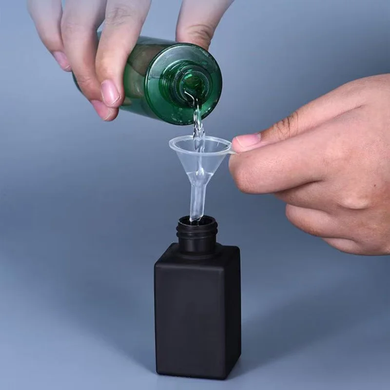 Mini Plastic Funnel Small Transparent Funnels For Perfume Essential Oil Cosmetic Liquid Transfer Refill Bottle Lab Tiny Funnel