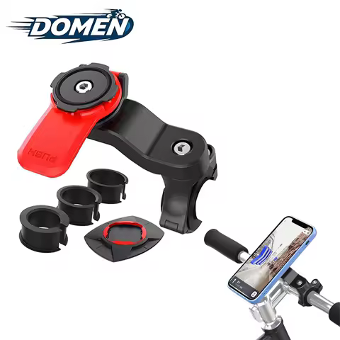 DOMEN Bike Phone Holder Stand Motorcycle Mobile Mount MTB Bike Motorcycle Anti-Shake Handlebar Phone Bracket Bicycle Accessories