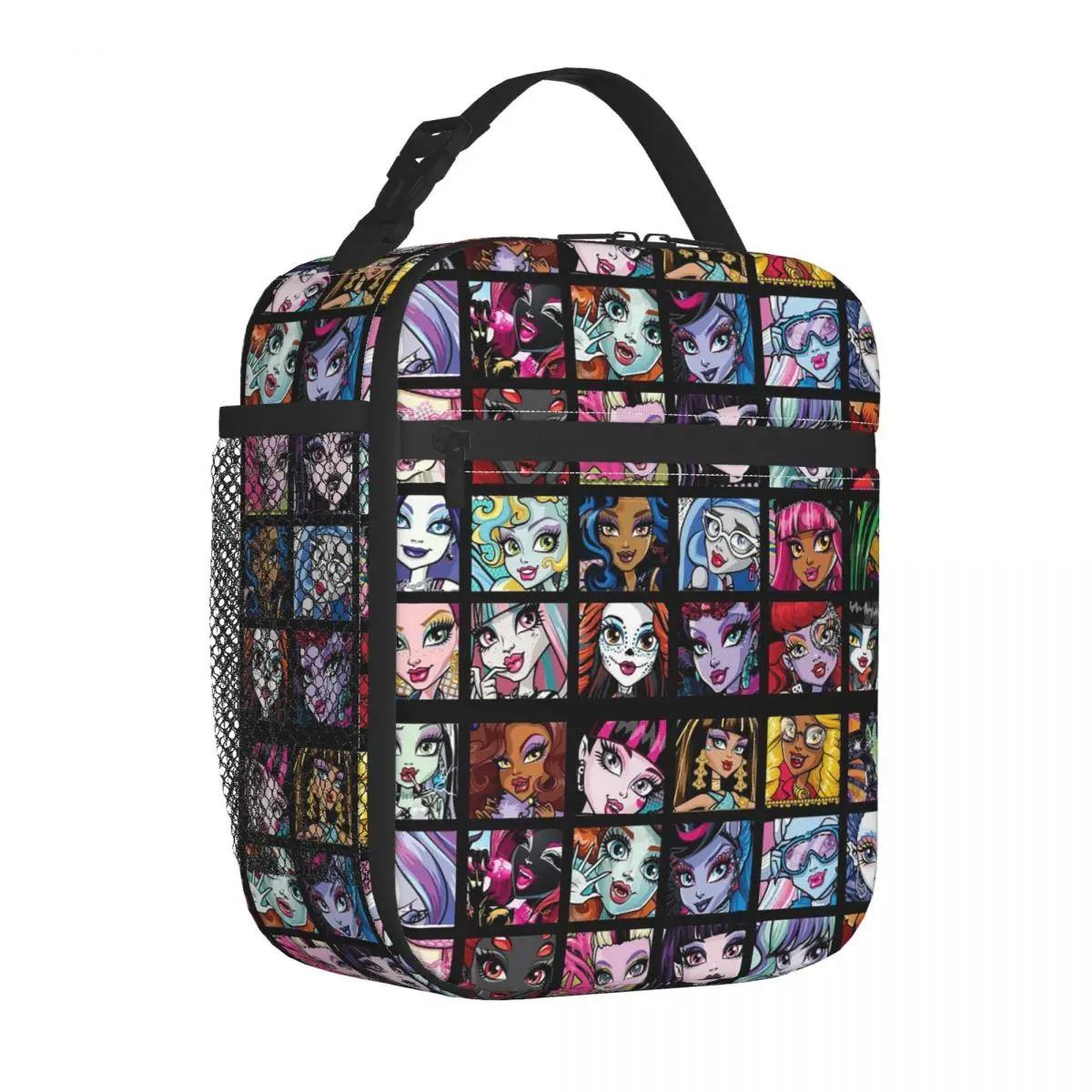 

Monster High Collage Insulated Lunch Bags Large Draculaura Reusable Thermal Bag Tote Lunch Box College Outdoor Men Women