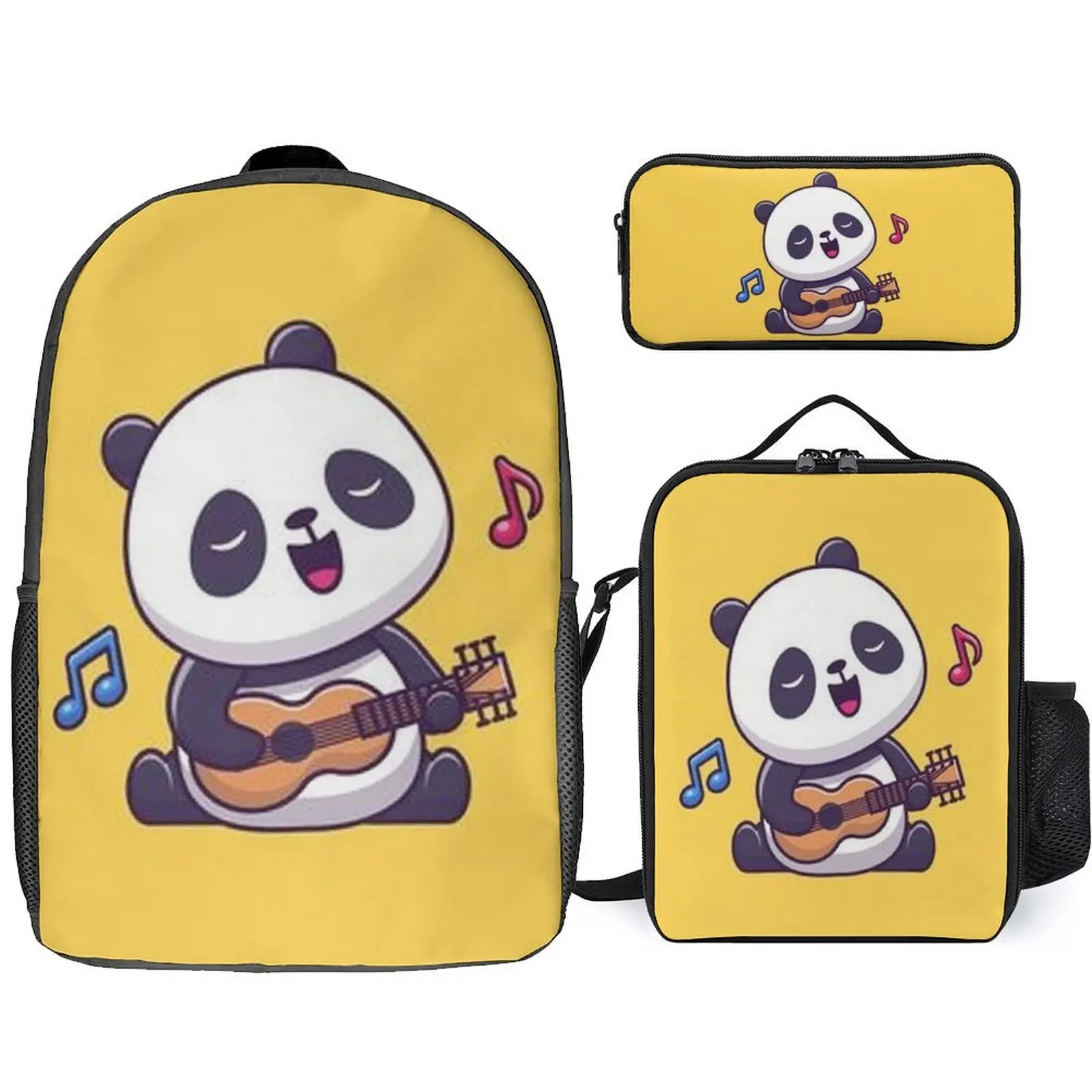 

Boys And Girls Custom Schoolbag Pattern 3d Printed Cute Panda Schoolbag Meal Bag Pen Bag Back-To-School Season Surprise Gifts