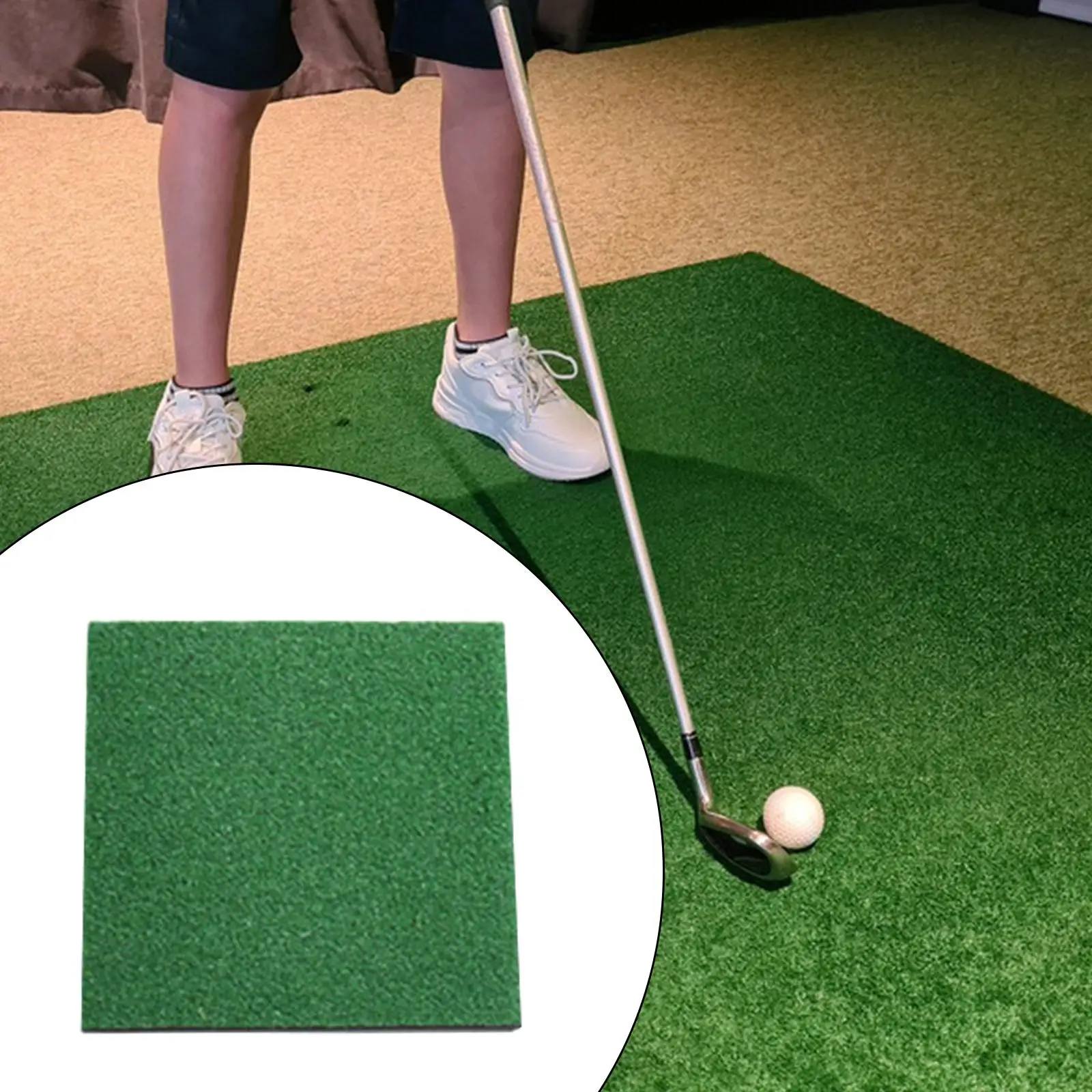 

Golf Practice Mat Indoor Outdoor Sturdy Turf Chipping Game Pad for Family Skill Improvement and Fun