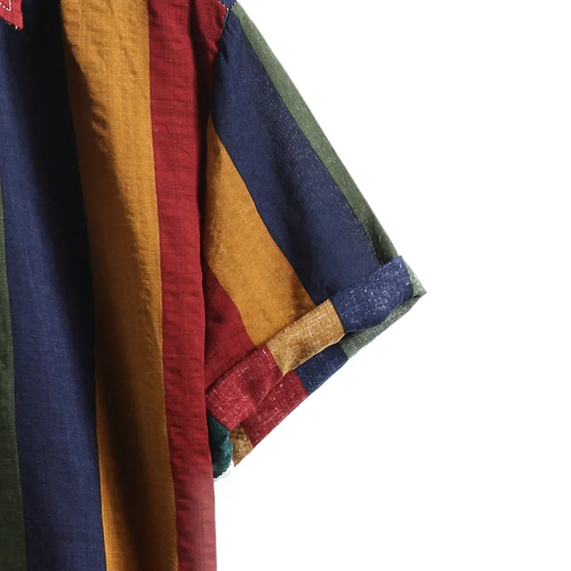 Koszule z krótkim rękawem Koszula męska Luksusowa koszula męska Odzież męska Modne bluzki T-shirty towarzyskie Hawajska bawełna Oversize