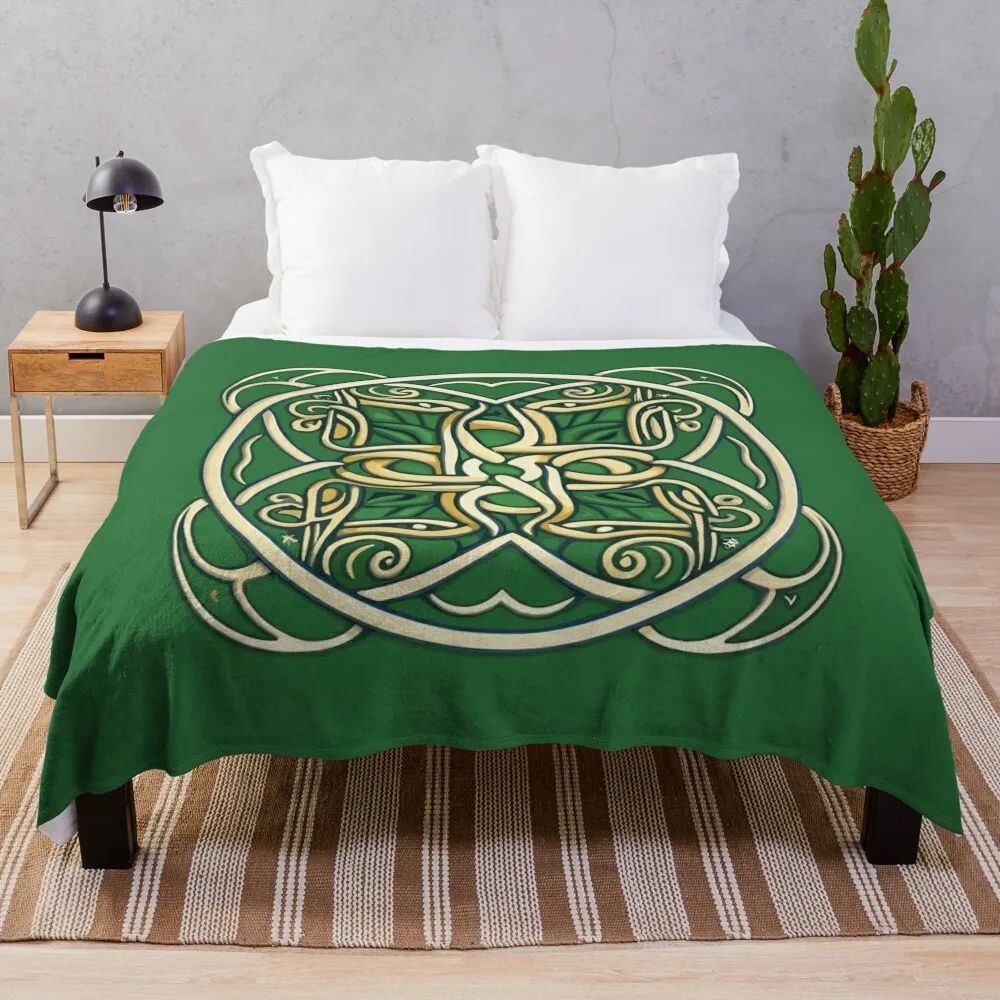 

Celtic Fractal Art Throw Blanket Hair Sofa Quilt Designers Blankets