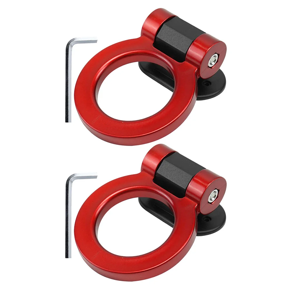 

2 Pcs Modified Tow Hook Decorative Towing Hooks for Car Trailer Adjustable Hitch