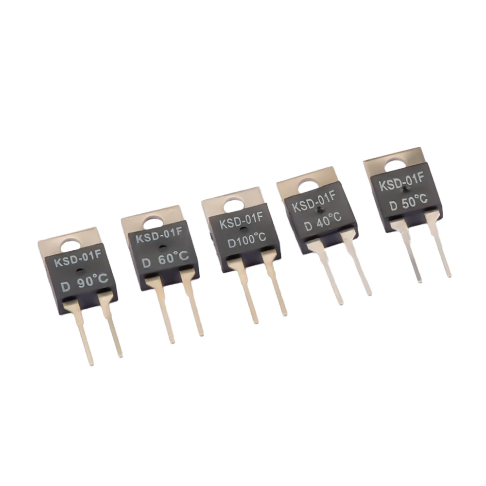 KSD-01F Normally Open Closed Original Chip Temperature Sensor 2A Thermal Switch Chip 40/45/50/55/60/65/70/75/90/95/100/105/110 ℃